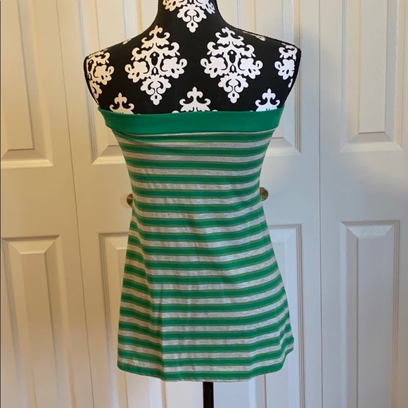 Self Esteem Strapless Baby Doll Striped Top - Picture 3 of 8